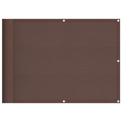 Vidaxl balkonscherm 75x1000 cm 100% oxford polyester bruin