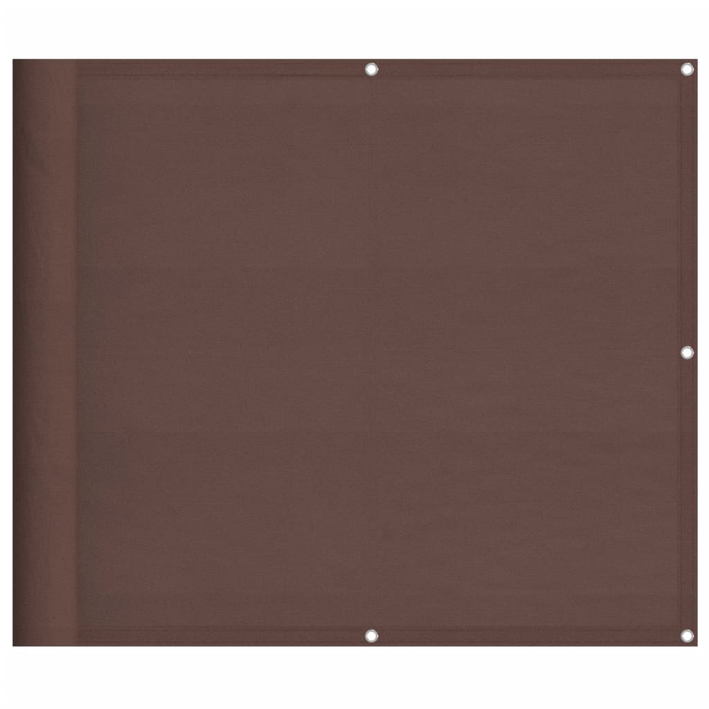 Vidaxl balkonscherm 90x1000 cm 100% oxford polyester bruin