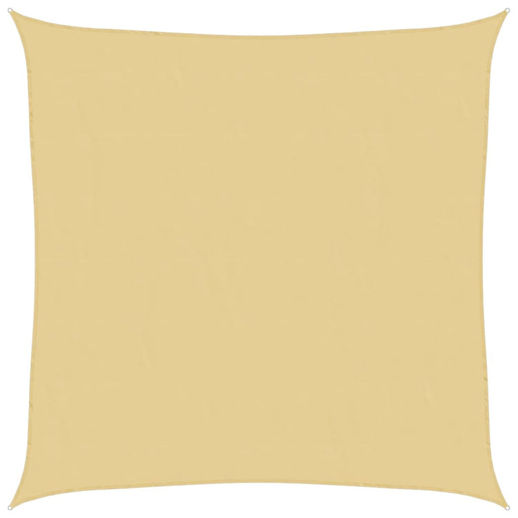 Vidaxl zonnezeil 5x5 m 100% polyester oxford zandkleurig