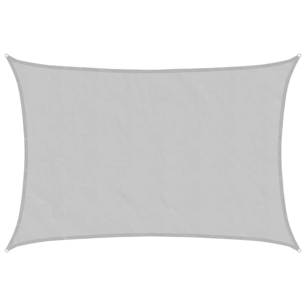 Vidaxl zonnezeil 2,5x2 m 100% polyester oxford lichtgrijs