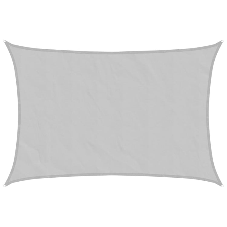 Vidaxl zonnezeil 5x3 m 100% polyester oxford lichtgrijs