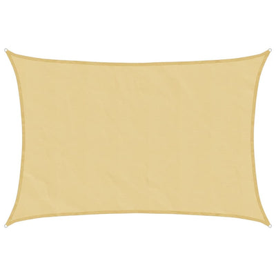 Vidaxl zonnezeil 3,5x2,5 m 100% polyester oxford zandkleurig