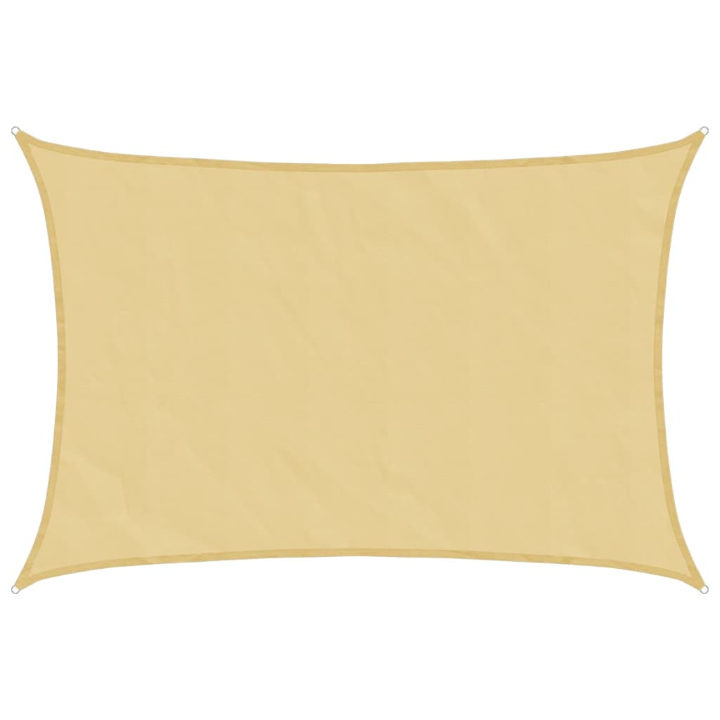 Vidaxl zonnezeil 4x2,5 m 100% polyester oxford zandkleurig