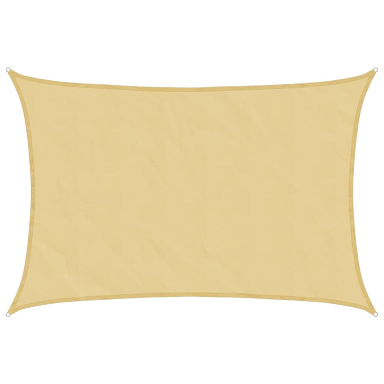 Vidaxl zonnezeil 4x2,5 m 100% polyester oxford zandkleurig
