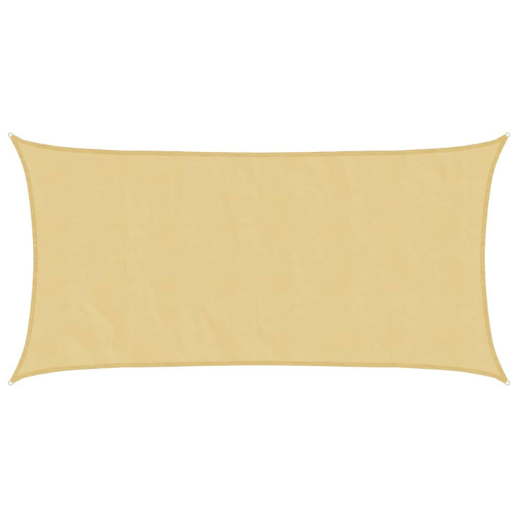 Vidaxl zonnezeil 4,5x2,5 m 100% polyester oxford zandkleurig