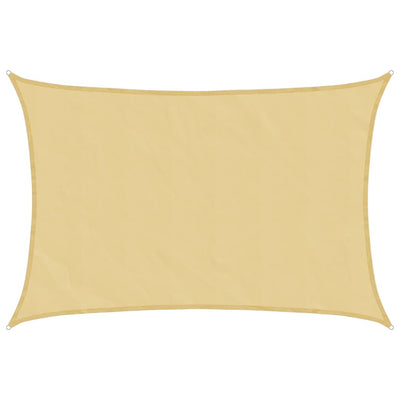 Vidaxl zonnezeil 4,5x3 m 100% polyester oxford zandkleurig