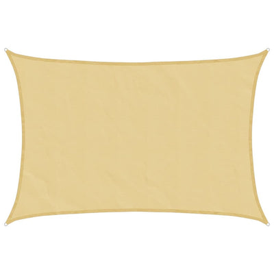 Vidaxl zonnezeil 5x3 m 100% polyester oxford zandkleurig