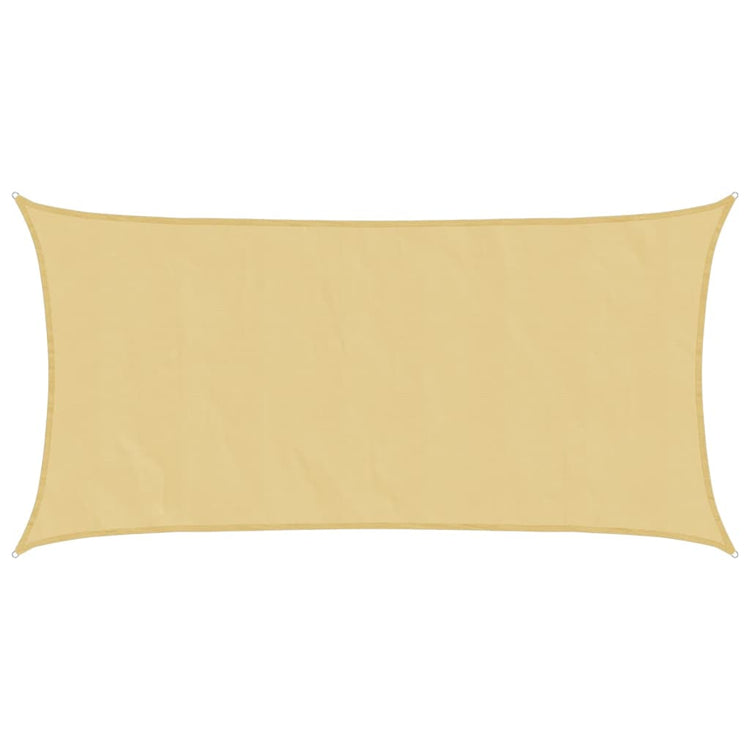 Vidaxl zonnezeil 6x3 m 100% polyester oxford zandkleurig