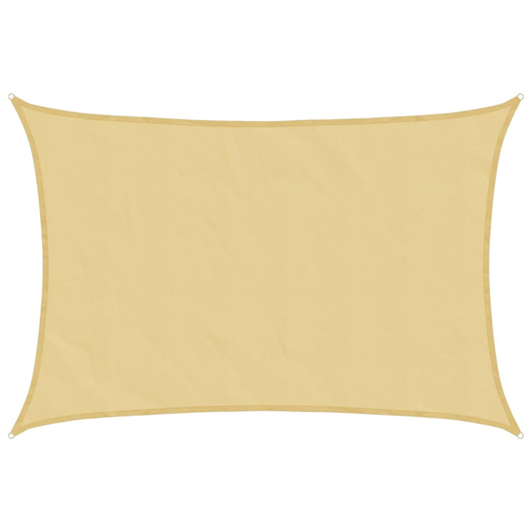 Vidaxl zonnezeil 5x3,5 m 100% polyester oxford zandkleurig