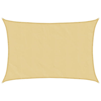 Vidaxl zonnezeil 5x4 m 100% polyester oxford zandkleurig