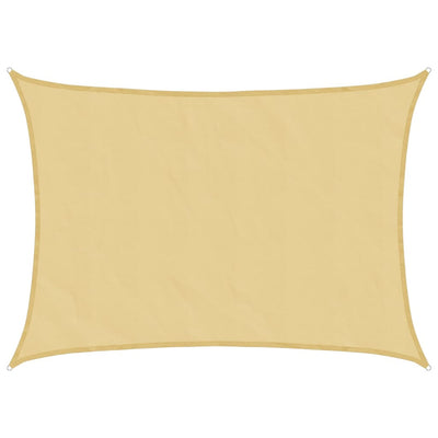 Vidaxl zonnezeil 7x5 m 100% polyester oxford zandkleurig