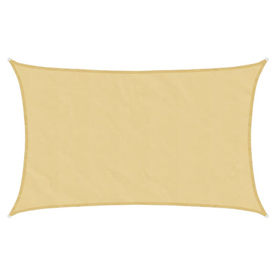Vidaxl zonnezeil 8x5 m 100% polyester oxford zandkleurig