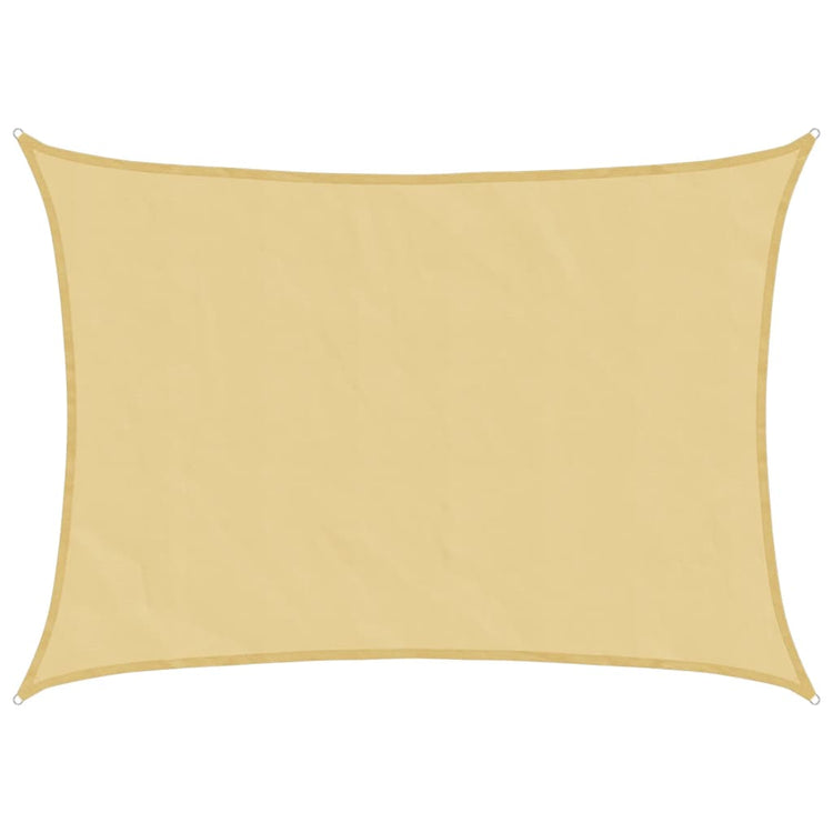 Vidaxl zonnezeil 8x6 m 100% polyester oxford zandkleurig