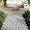 Vidaxl buitenkleed arakil 120x180 cm pp grijs