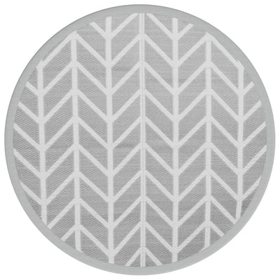Vidaxl buitenkleed arakil ø120 cm pp grijs