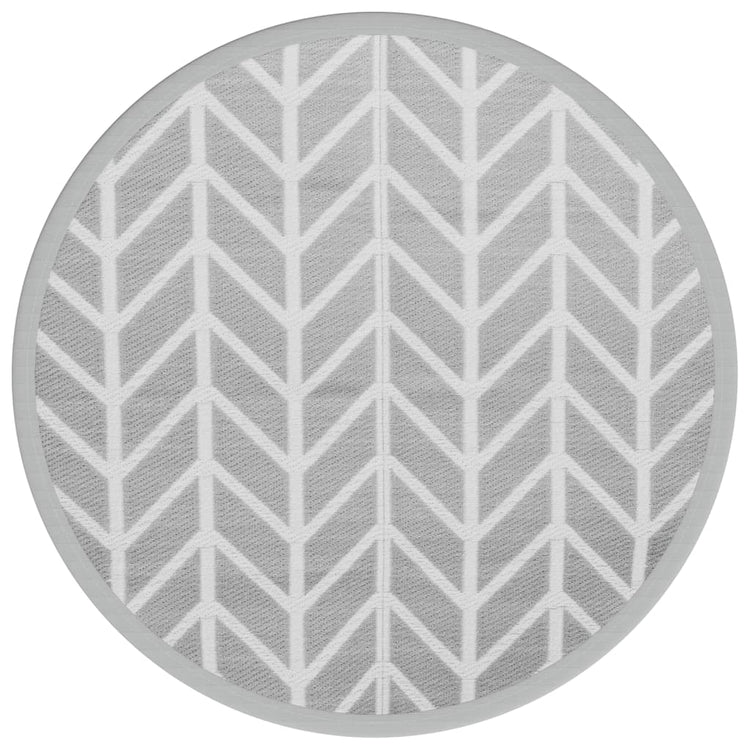 Vidaxl buitenkleed arakil ø120 cm pp grijs