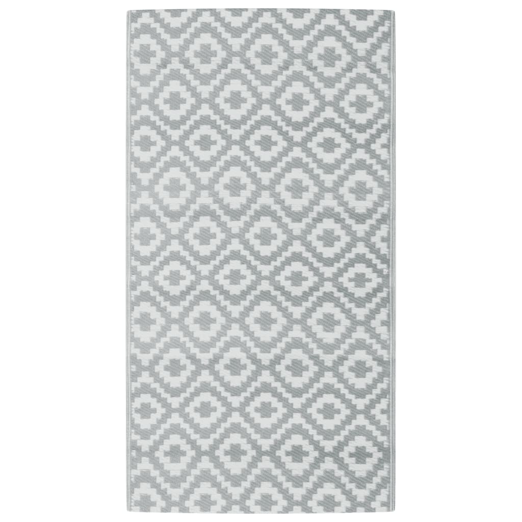 Vidaxl buitenkleed arakil 80x150 cm pp grijs
