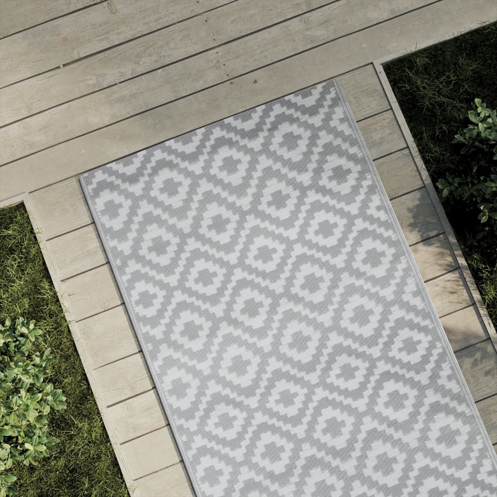 Vidaxl buitenkleed arakil 80x150 cm pp grijs
