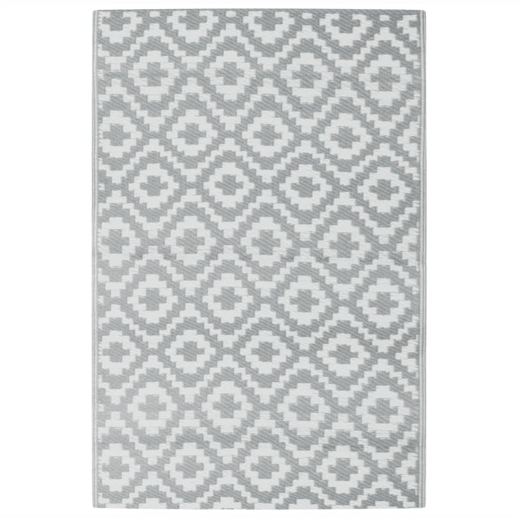 Vidaxl buitenkleed arakil 120x180 cm pp grijs