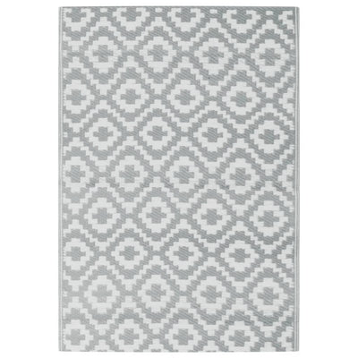 Vidaxl buitenkleed arakil 160x230 cm pp grijs