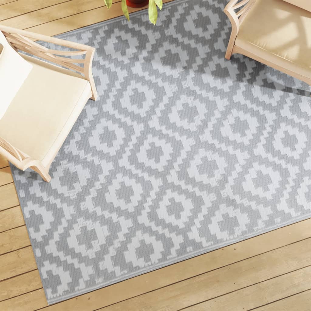 Vidaxl buitenkleed arakil 160x230 cm pp grijs
