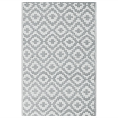 Vidaxl buitenkleed arakil 190x290 cm pp grijs