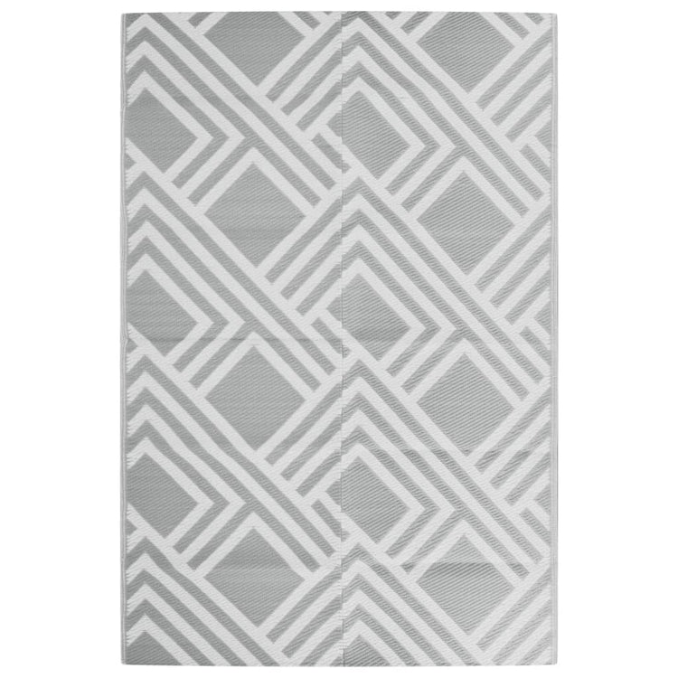 Vidaxl buitenkleed arakil 120x180 cm pp grijs