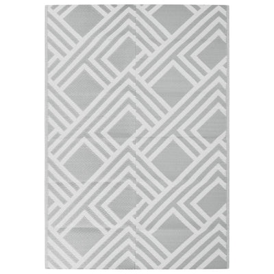 Vidaxl buitenkleed arakil 160x230 cm pp grijs