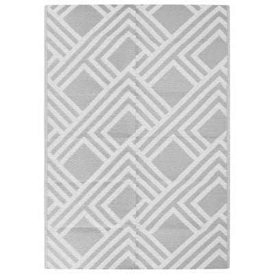 Vidaxl buitenkleed arakil 140x200 cm pp grijs