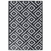 Vidaxl buitenkleed arakil 140x200 cm polypropeen wit en zwart