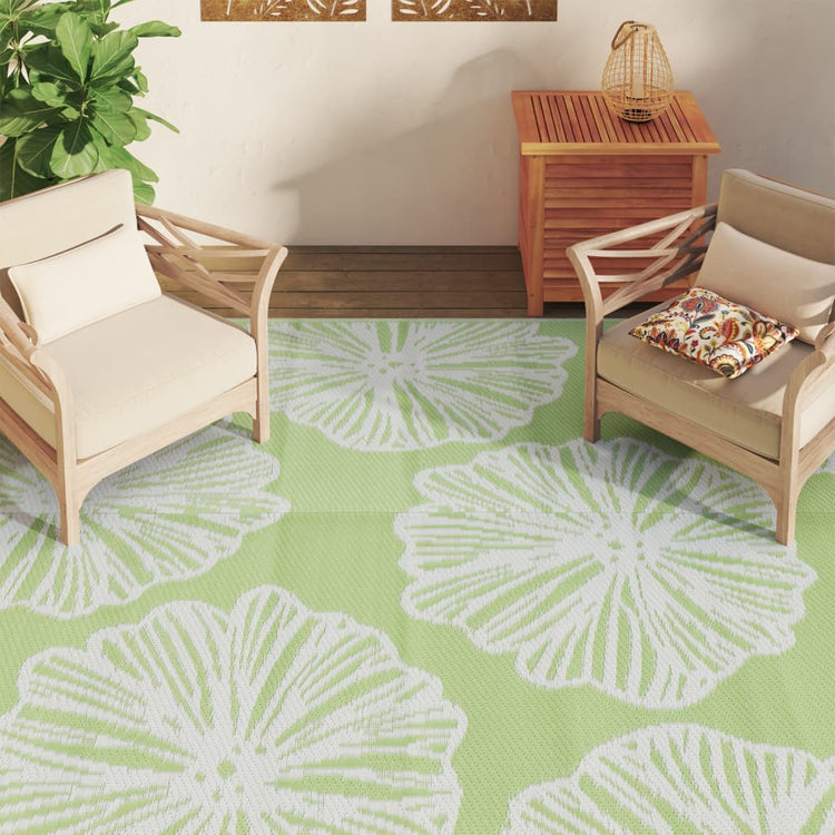 Vidaxl buitenkleed arakil 190x290 cm pp groen