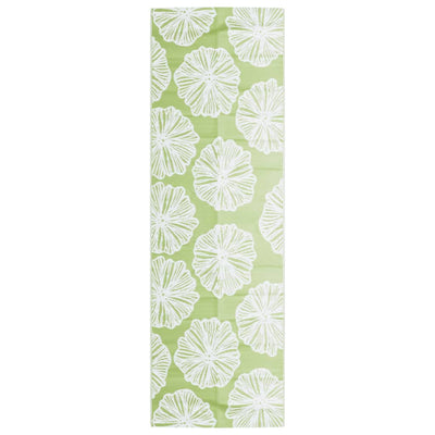 Vidaxl buitenkleed arakil 80x250 cm polypropeen groen