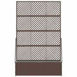 Vidaxl tuin bloempot bruin 105 x 30 x 170 cm metaal - afbeelding 2