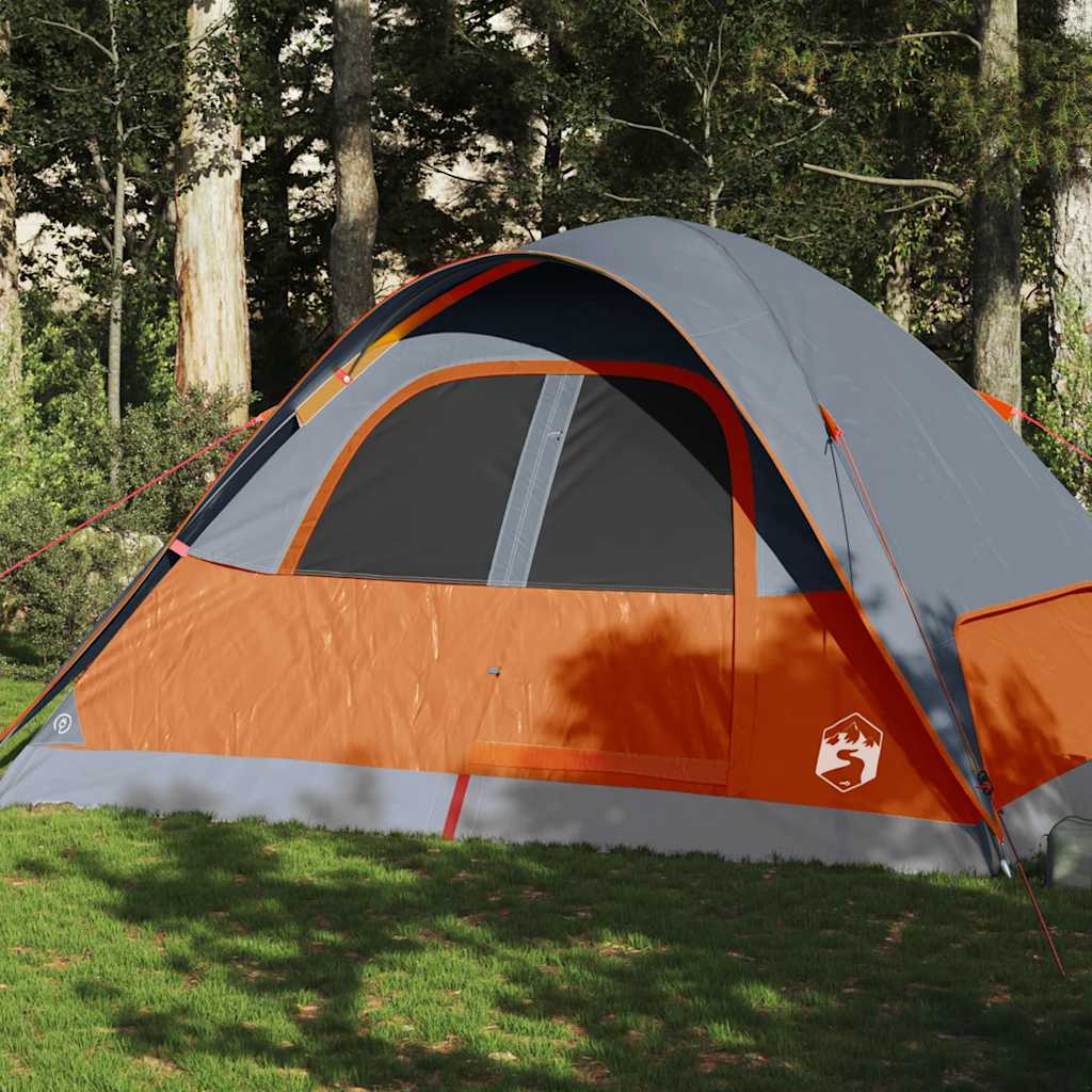 Vidaxl koepeltent 6-persoons waterdicht oranje