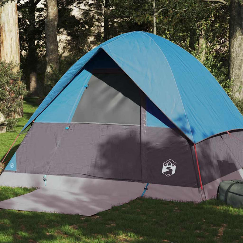 Vidaxl koepeltent 4-persoons waterdicht blauw