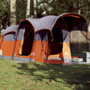 Vidaxl tunneltent 8-persoons waterdicht grijs en oranje