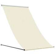 Vidaxl luifel uittrekbaar 150x150 cm stof en staal crèmekleurig - afbeelding 2