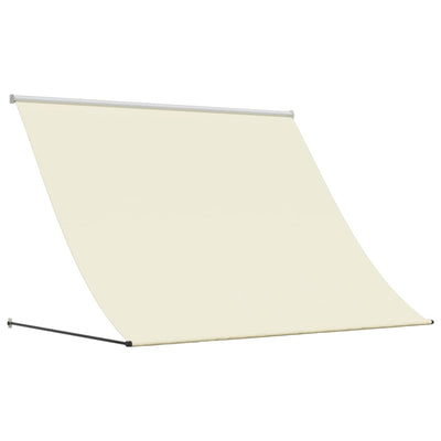Vidaxl luifel uittrekbaar 200x150 cm stof en staal crèmekleurig