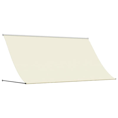 Vidaxl luifel uittrekbaar 300x150 cm stof en staal crèmekleurig