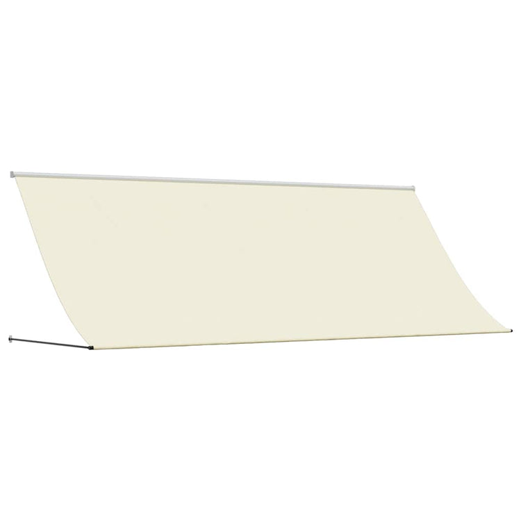 Vidaxl luifel uittrekbaar 400x150 cm stof en staal crèmekleurig