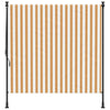 Vidaxl rolgordijn voor buiten 150x270 cm stof en staal oranje en wit