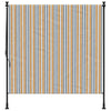 Vidaxl rolgordijn voor buiten 150x270 cm stof en staal geel en wit
