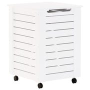 Vidaxl wasmand met wielen rana 45x45x64 cm massief grenenhout wit - afbeelding 2