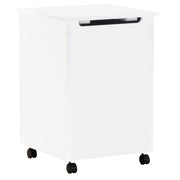 Vidaxl wasmand met wielen rana 45x45x64 cm massief grenenhout wit - afbeelding 2