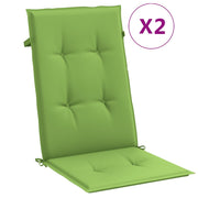Vidaxl stoelkussens 2 st hoge rug 120x50x4 cm stof gemêleerd groen - afbeelding 2