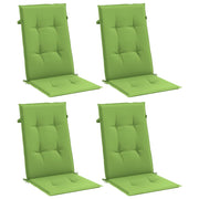 Vidaxl stoelkussens 4 st hoge rug 120x50x4 cm stof gemêleerd groen - afbeelding 3