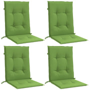 Vidaxl stoelkussens 4 st lage rug 100x50x4 cm stof gemêleerd groen - afbeelding 3