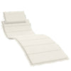 Vidaxl ligbedkussen 186x58x4 cm stof gemêleerd crèmekleurig