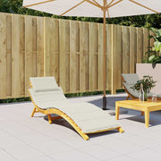 Vidaxl ligbedkussen 186x58x4 cm stof gemêleerd crèmekleurig - afbeelding 3