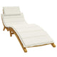 Vidaxl ligbedkussen 186x58x4 cm stof gemêleerd crèmekleurig